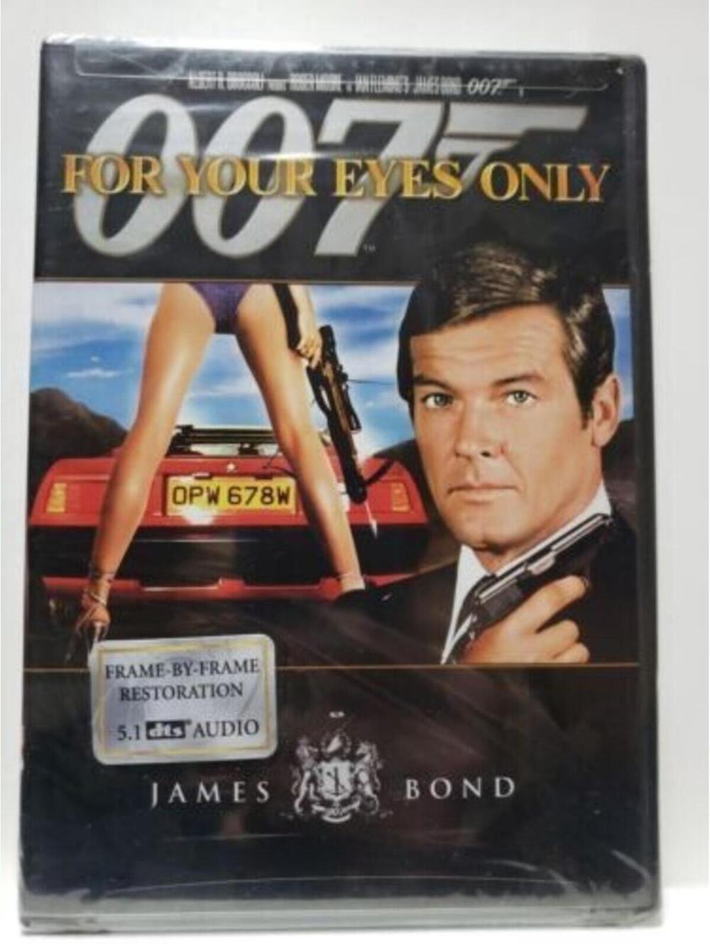 For Your Eyes Only (DVD, 2007) MGM James Bond 007 Roger Moore 5.1 DTS Brand New